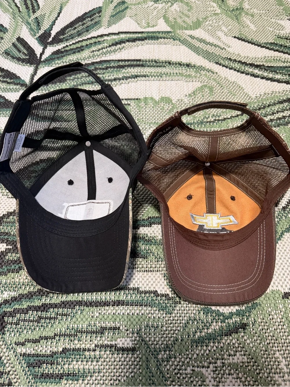 Chevrolet Hat Bundle Silverado Camo Trucker Hat with Brown Chevrolet Cap - Picture 4 of 4